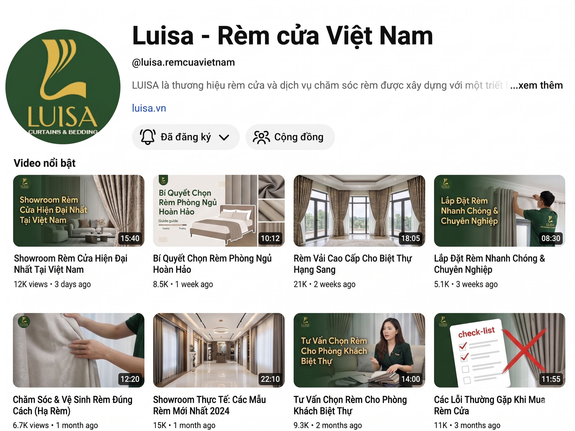 Luisa - Mành rèm cửa Việt Nam - Chuyên cung cấp các loại rèm đẹp tại Hưng Yên